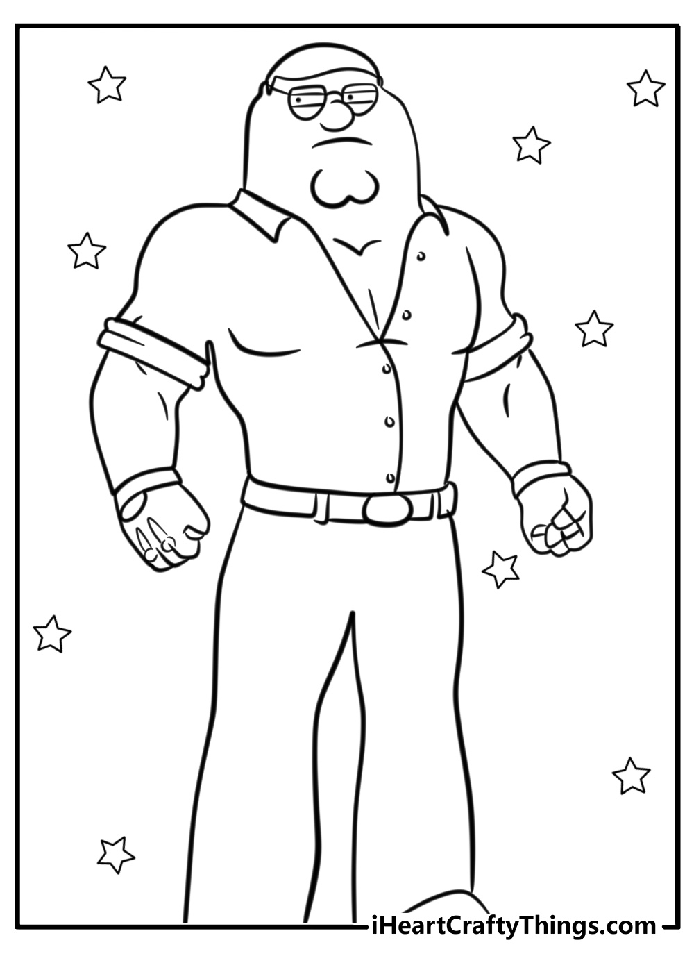 Peter griffin fortnite coloring page