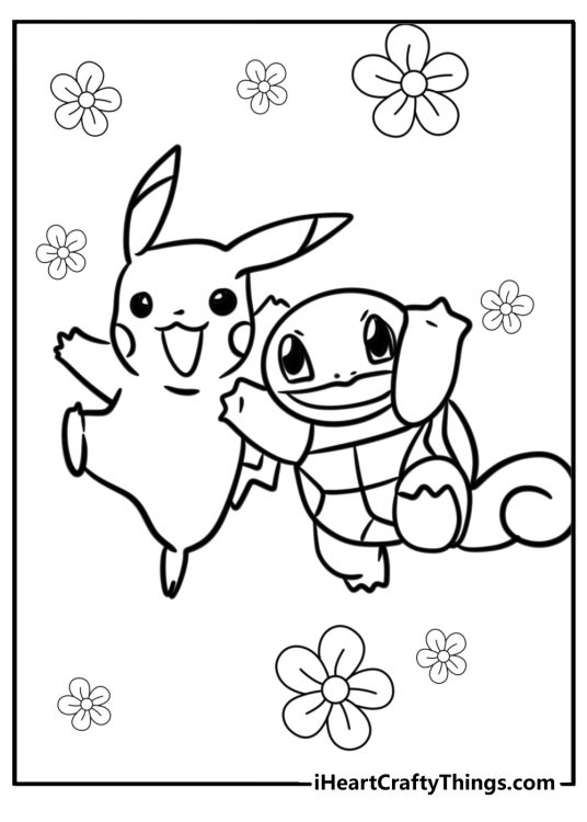 24 New Squirtle Coloring Pages (100% Free To Print)