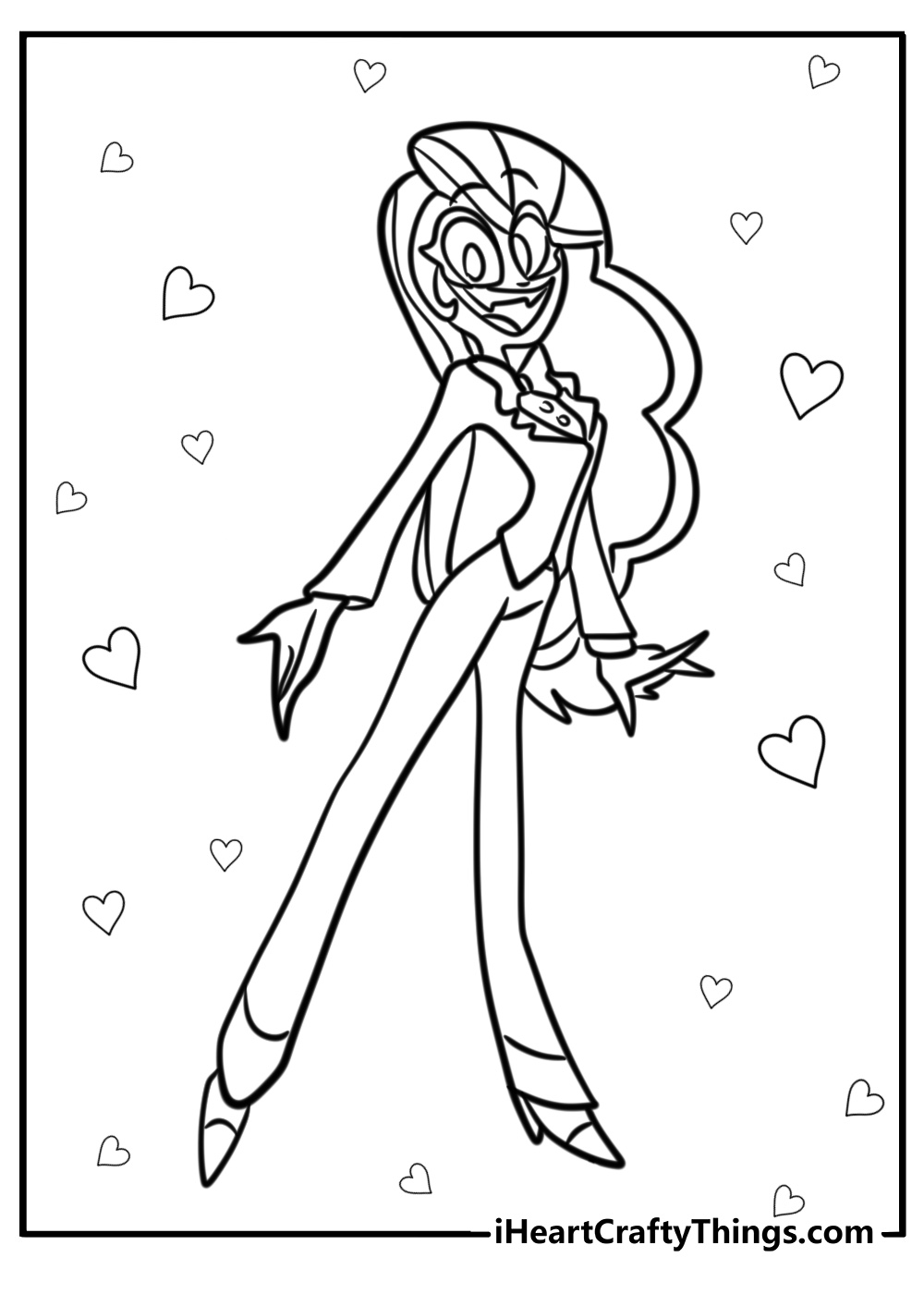 Printable hazbin hotel coloring pages