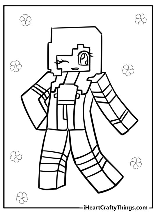 Printable minecraft aphmau coloring pages August 14,