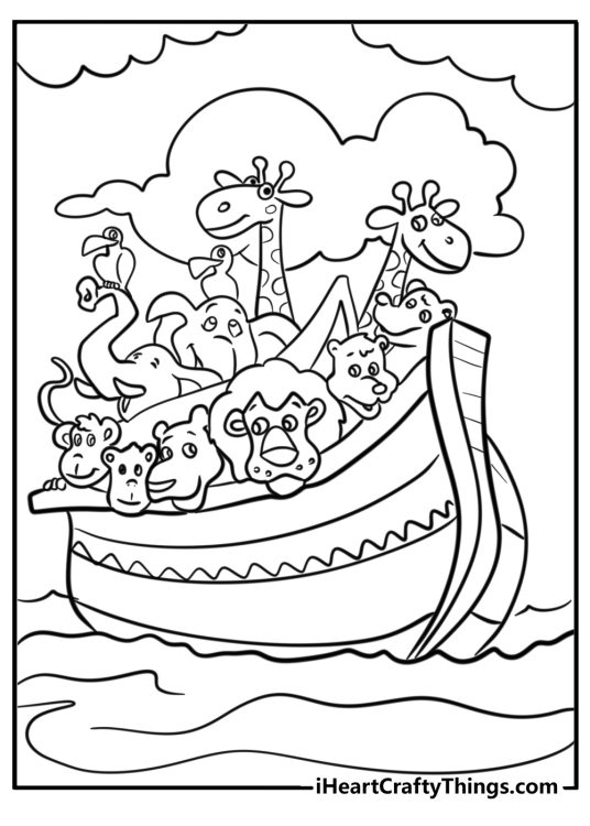 25 Noah’s Ark Coloring Pages