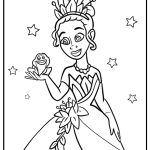 Printable princess and the frog coloring pages