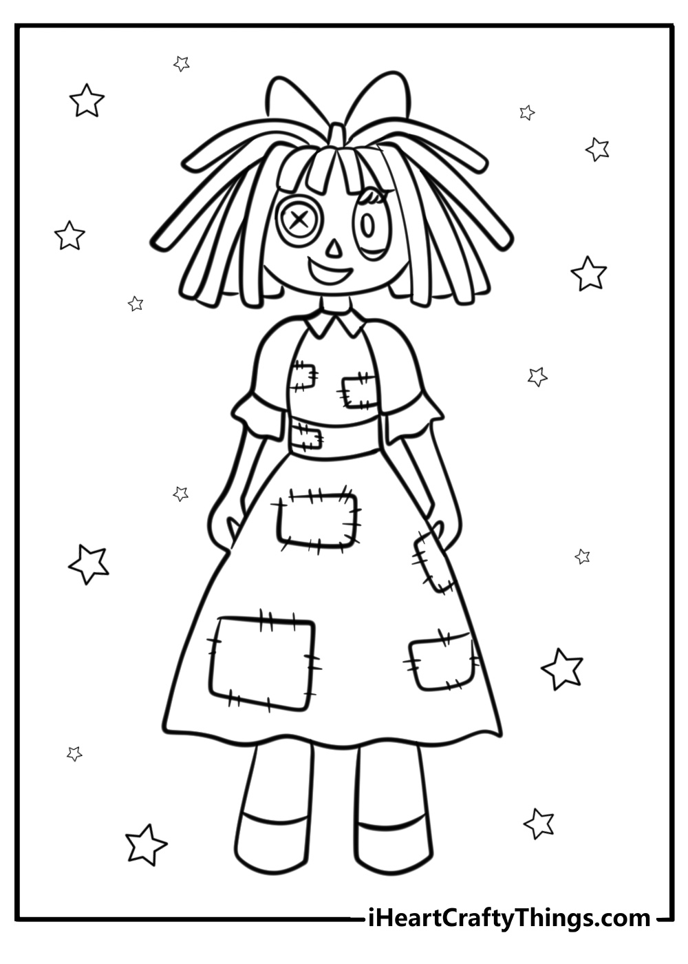 Ragatha coloring page from The Amazing Digital Circus