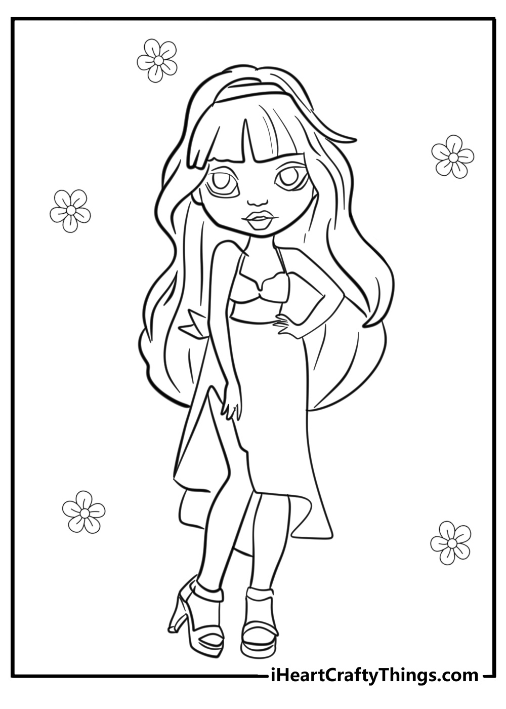  Rainbow high coloring pages violet