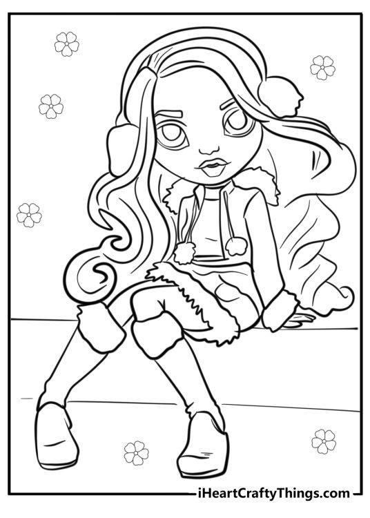 Rainbow High coloring pages