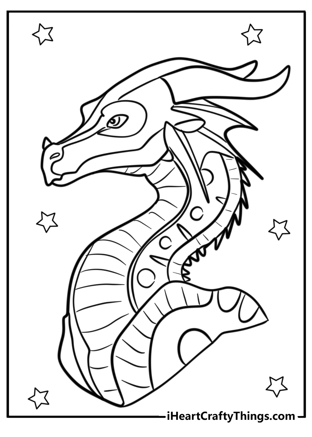 Rainwing coloring page