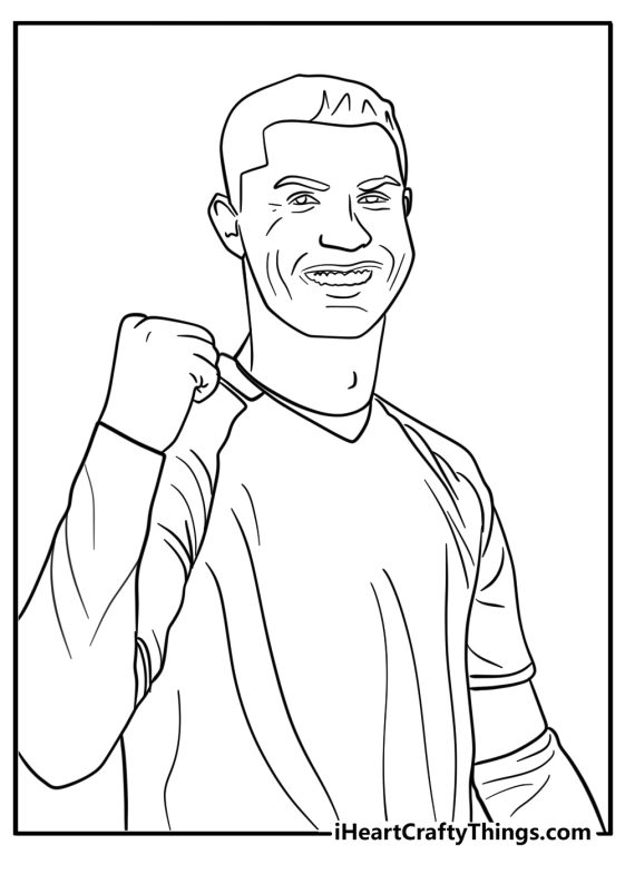 Cristiano Ronaldo Coloring Pages (25 Free Printable PDFs)