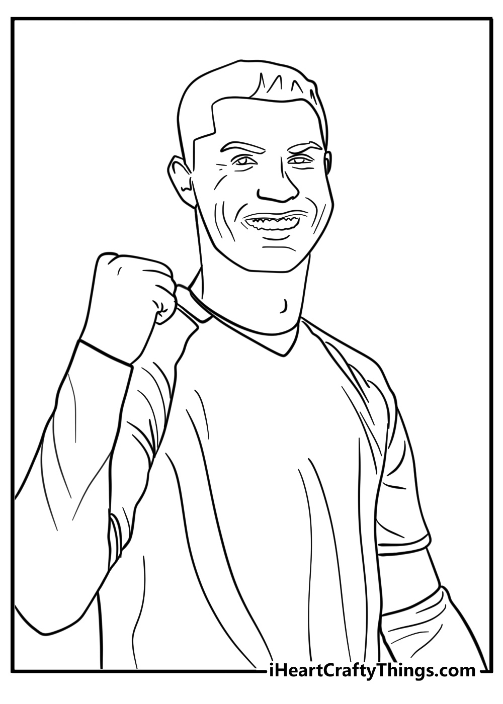 Ronaldo al nassr coloring page