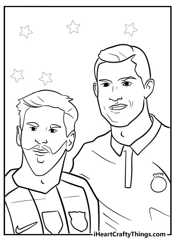 Cristiano Ronaldo Coloring Pages (25 Free Printable PDFs)