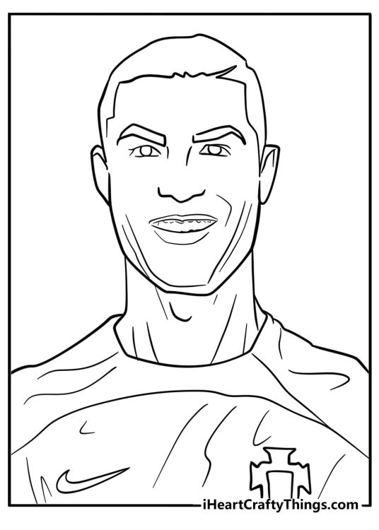 Ronaldo portugal coloring pages