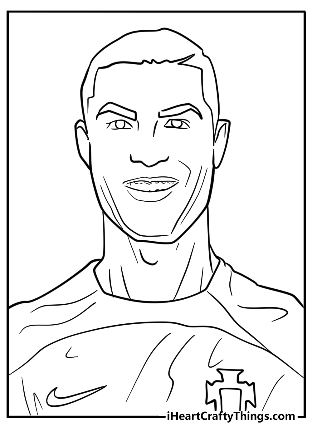 Ronaldo portugal coloring pages