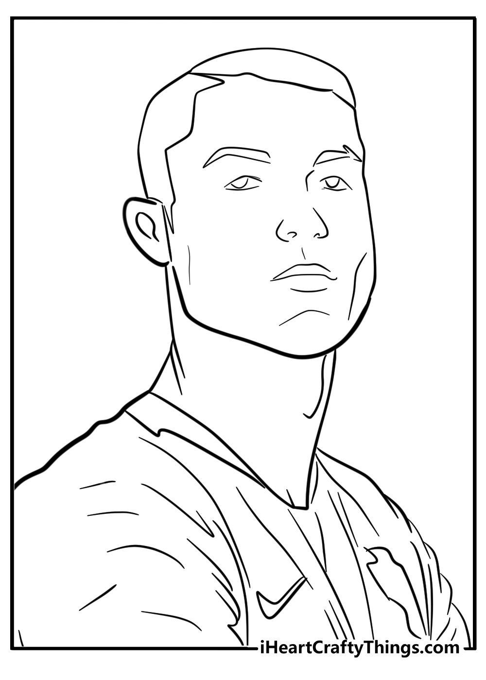 Ronaldo soccer player coloring pages