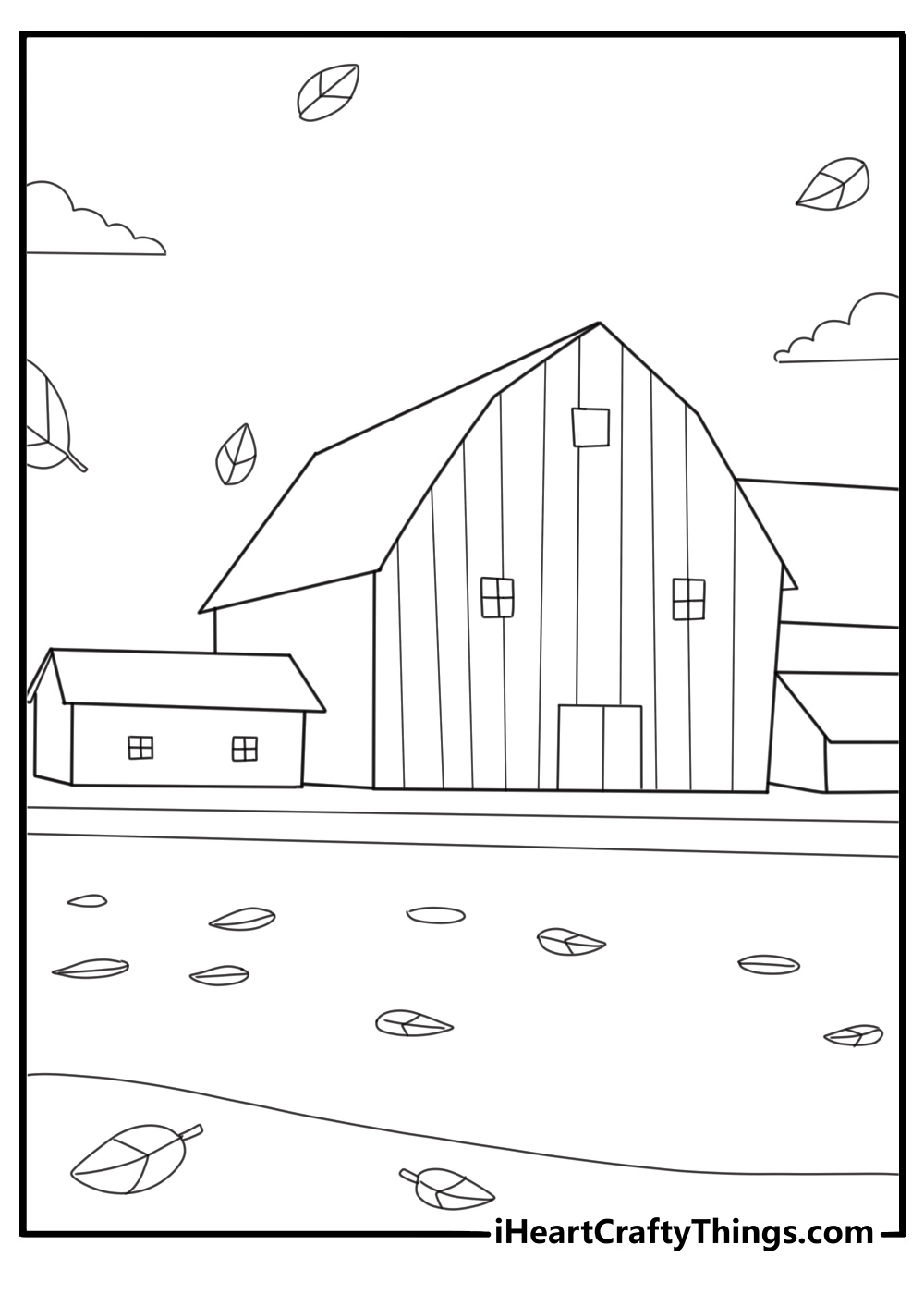 rural barn in autumn