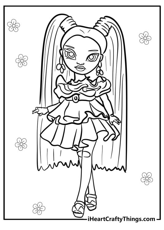 Rainbow High-themed picture featuring a rival Shadow High school character Demi Batista