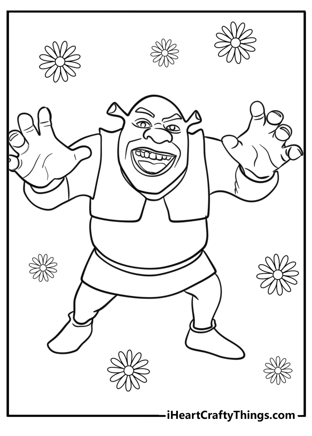 Shrek colouring books