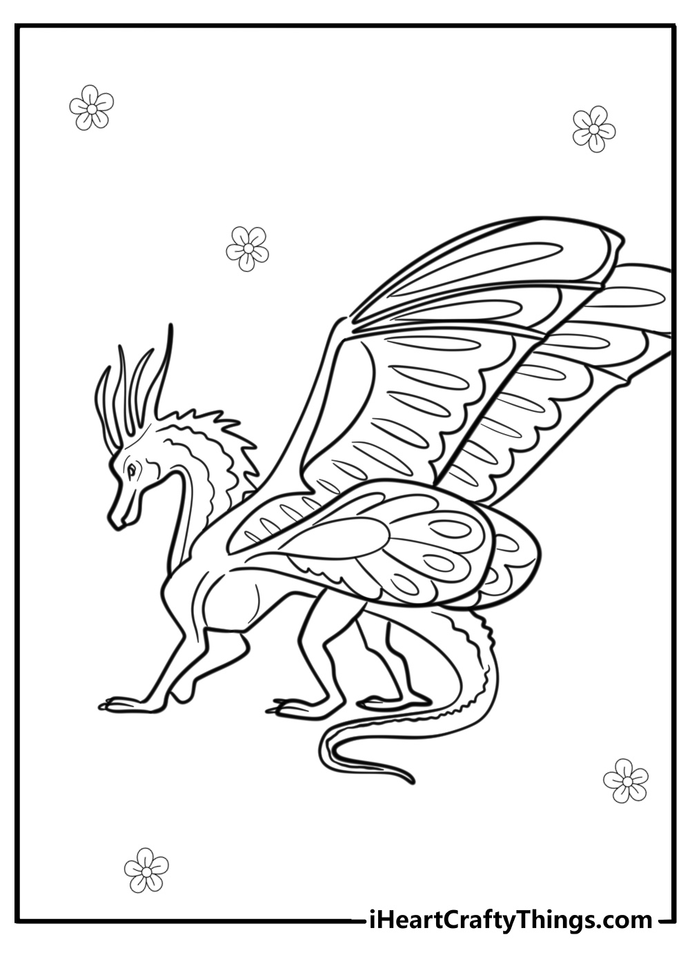 Silkwing coloring page