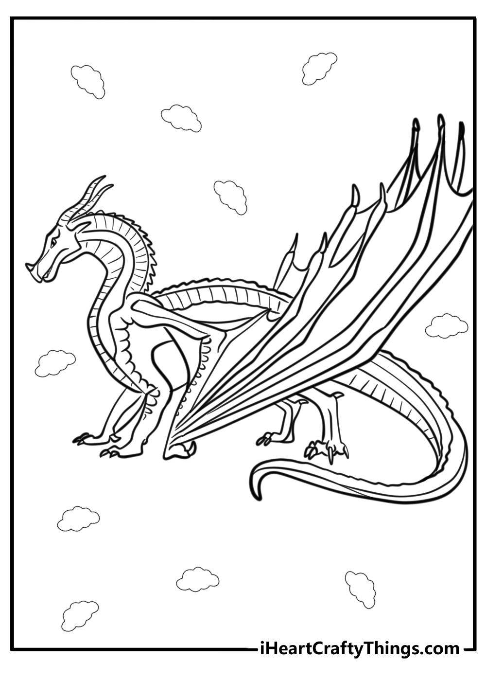 Skywing coloring page