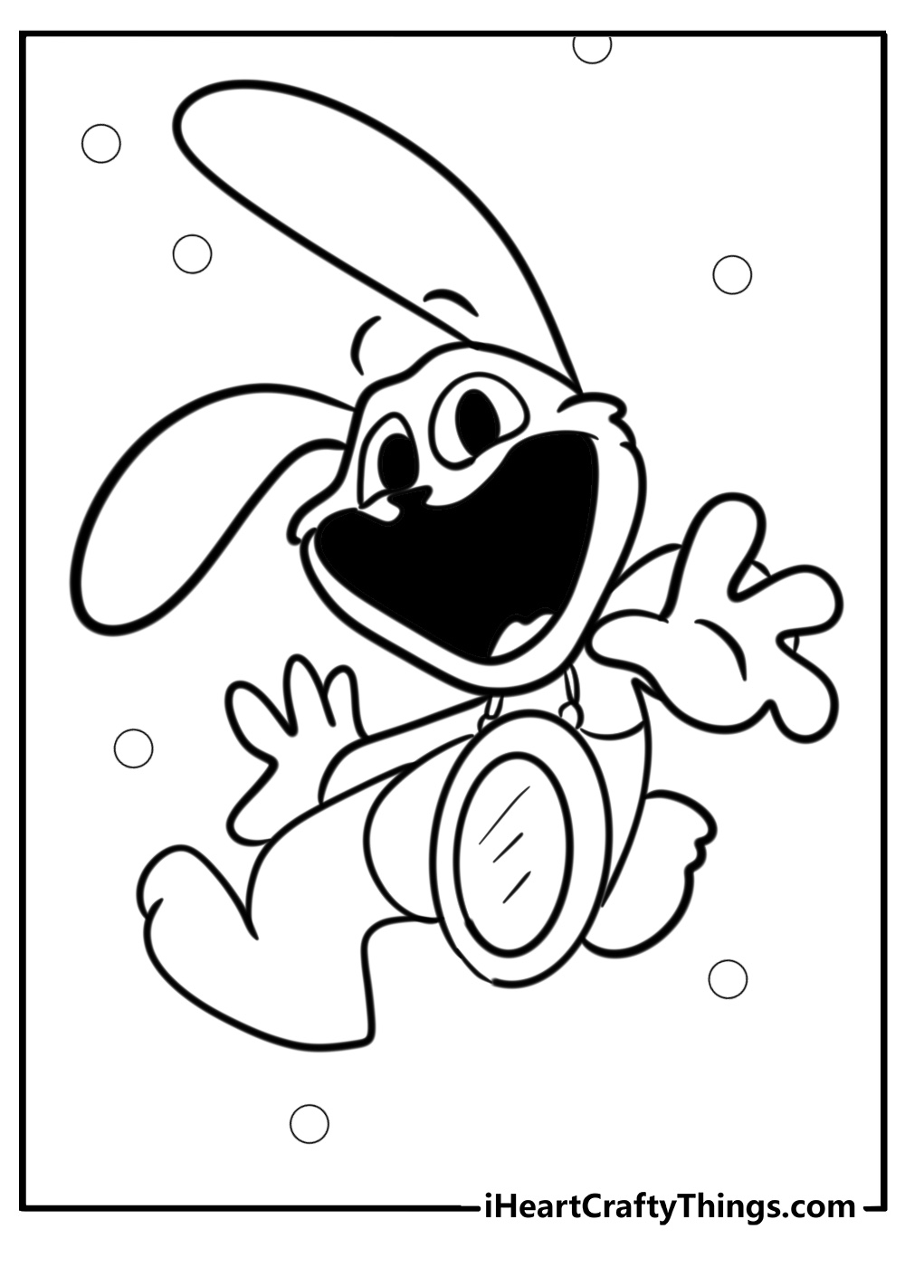 Smiling critters coloring pages hoppy hopscotch