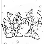 Sonic and tails coloring page