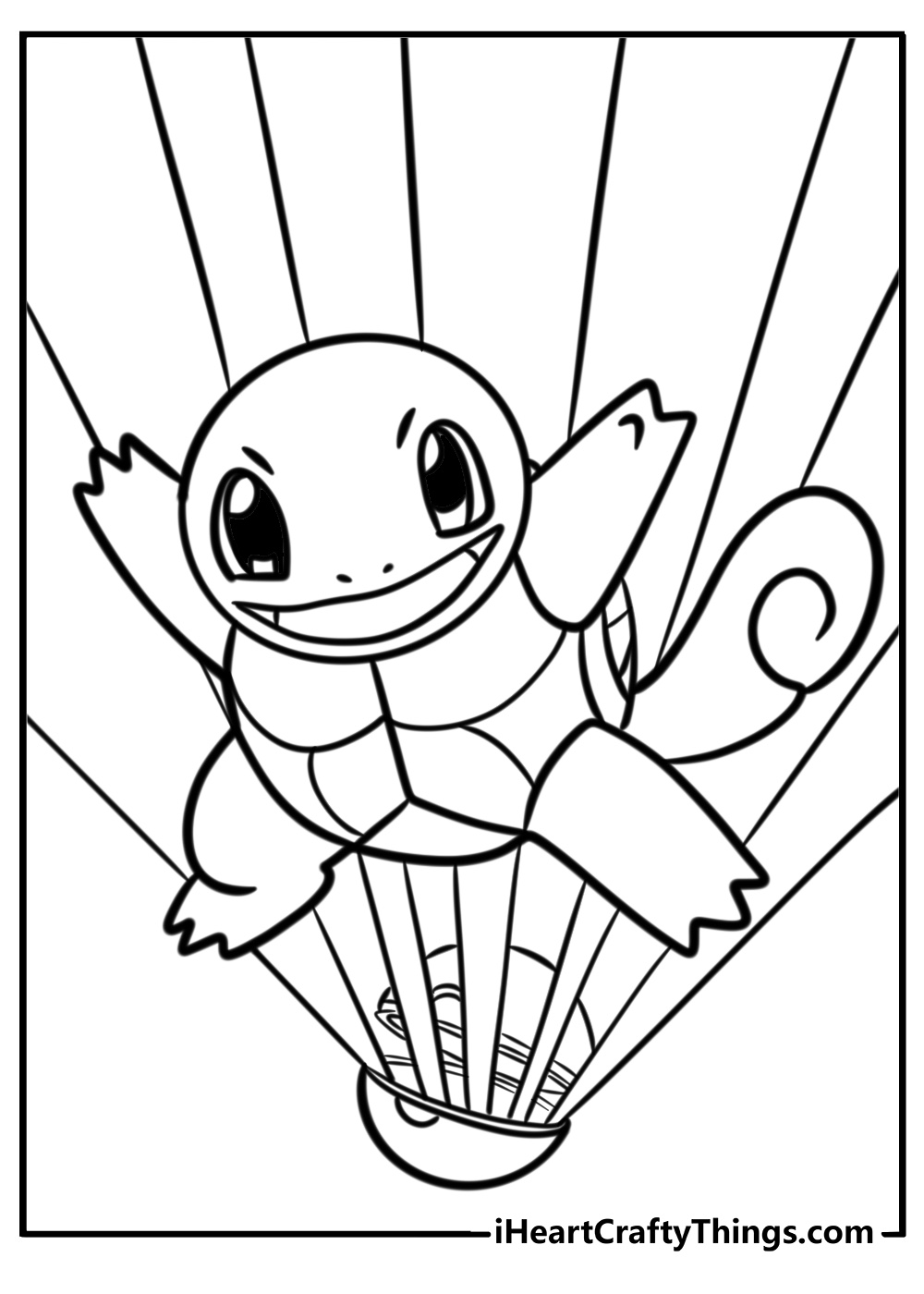 Squirtle coloring page printable