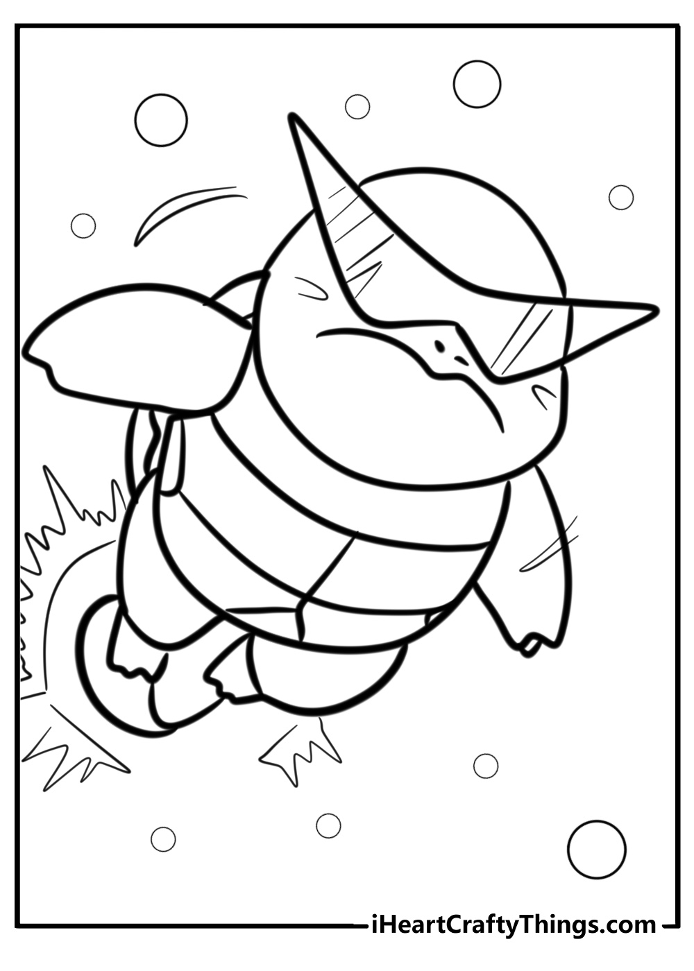 Squirtle squad coloring book for kids