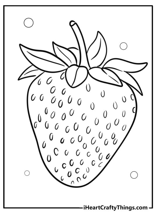 Strawberry coloring pages