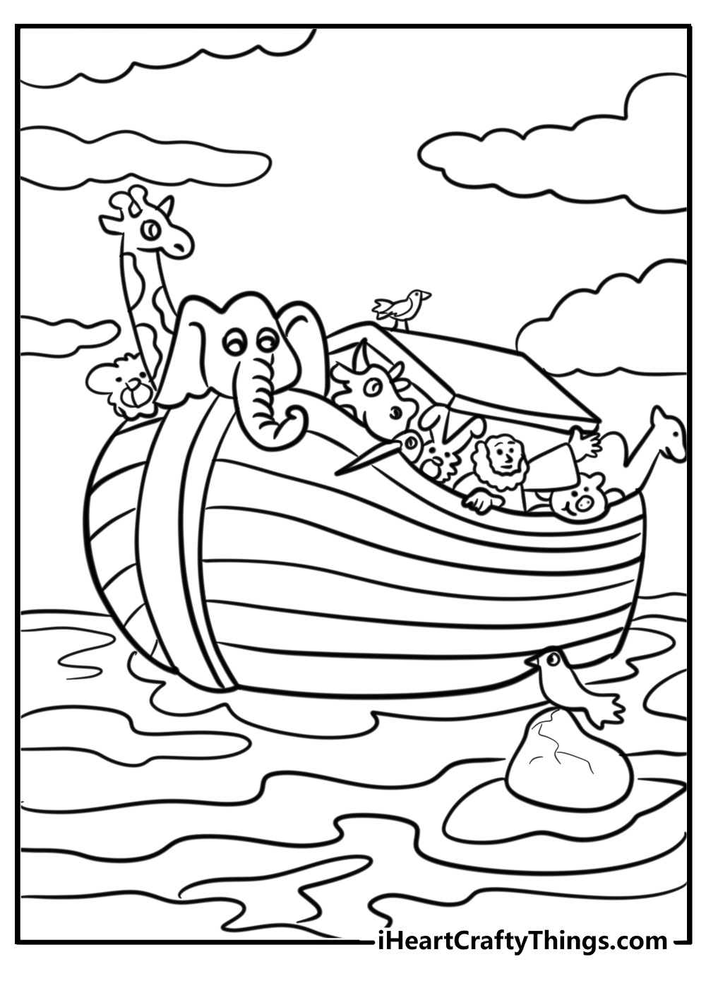 Sunday school noah ark activity sheets