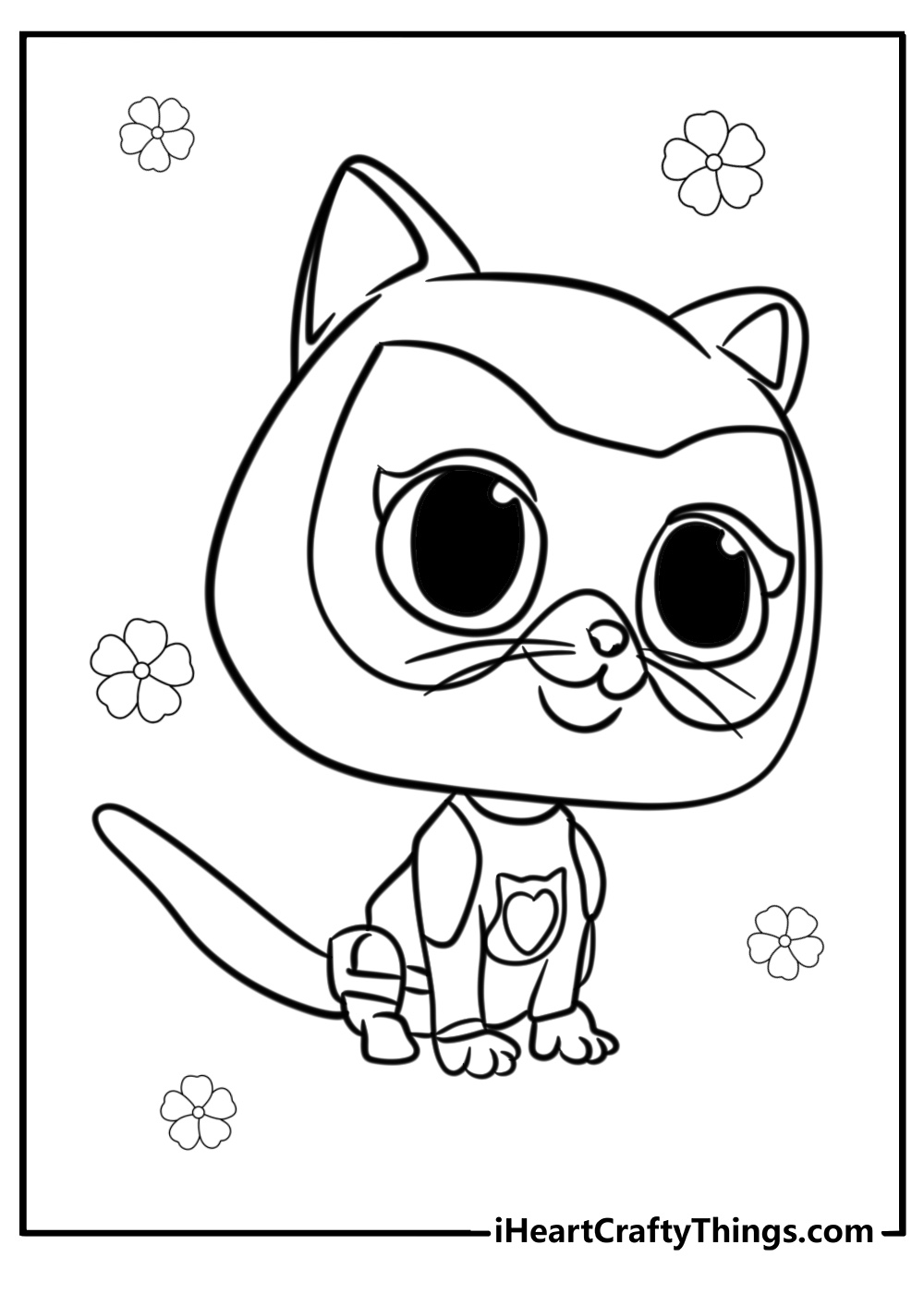 Super kitties coloring book