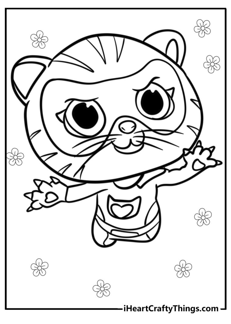 20 SuperKitties Coloring Pages - I Heart Crafty Things