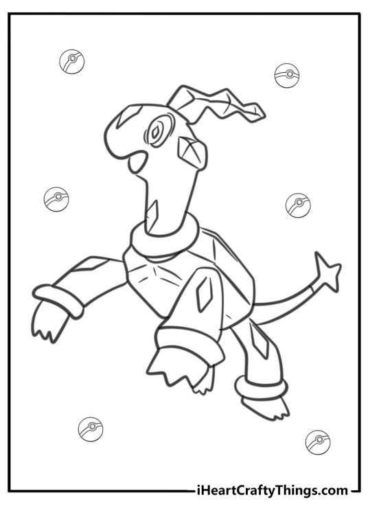 legendary pokemon Terapagos coloring page