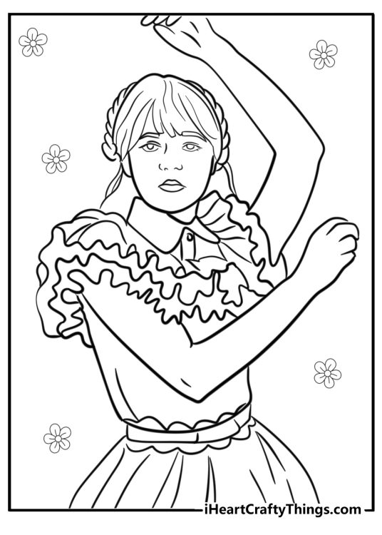 Wednesday coloring book