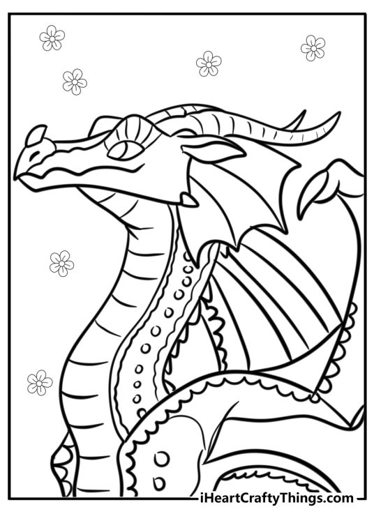 Wings of fire coloring book pages
