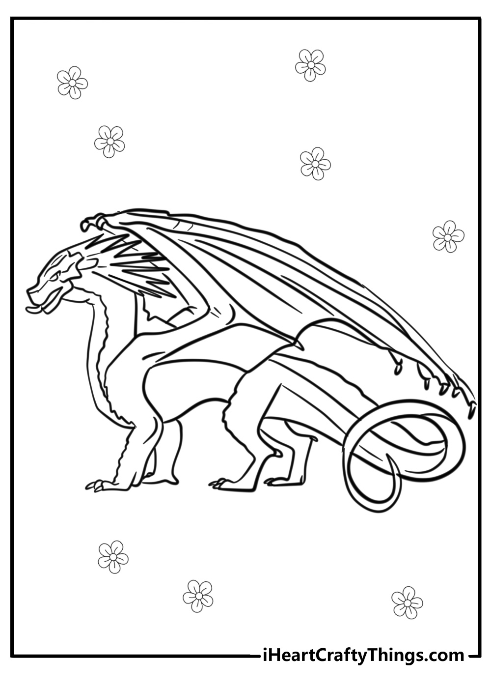 Wings of fire coloring pages glory