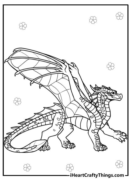 Wings of fire coloring pages hivewing