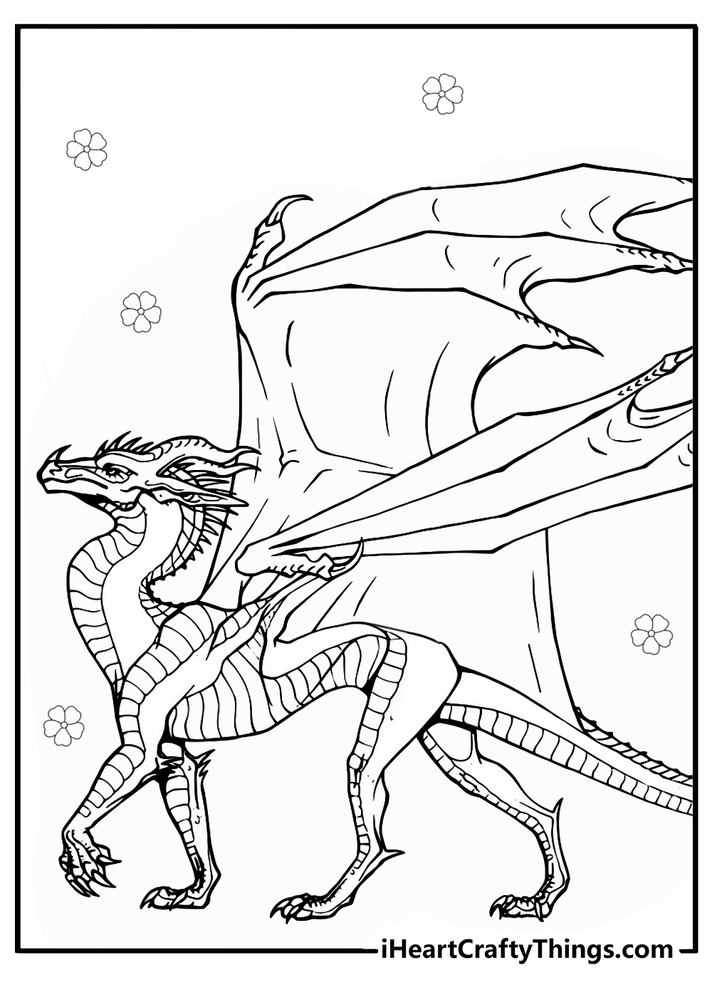 Wings of fire coloring pages icewing