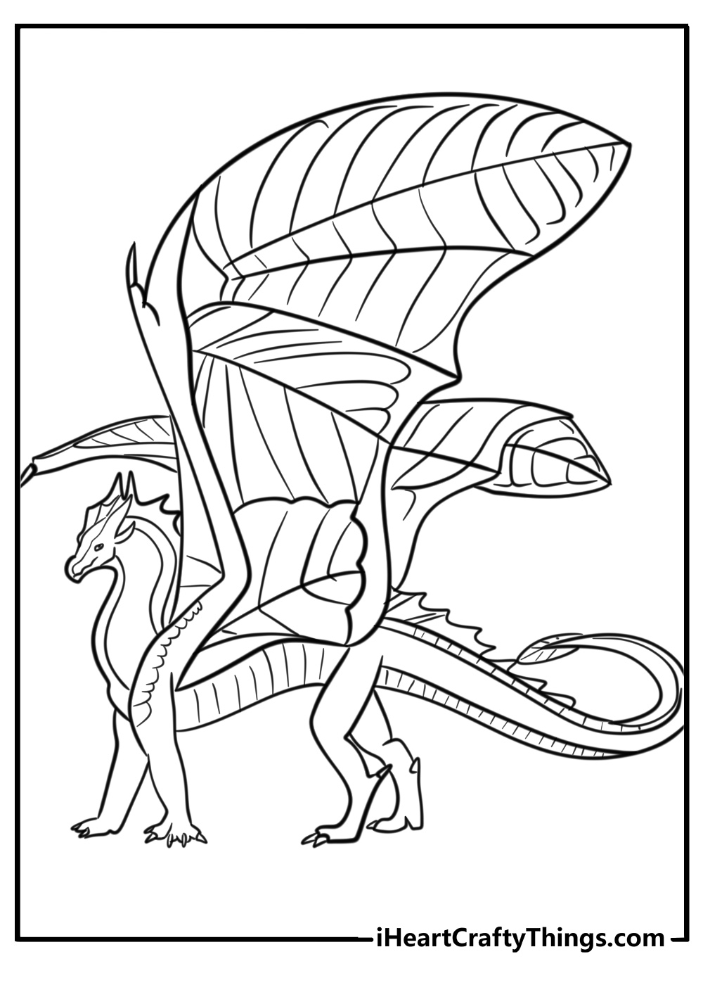 Wings of fire coloring pages leatwing