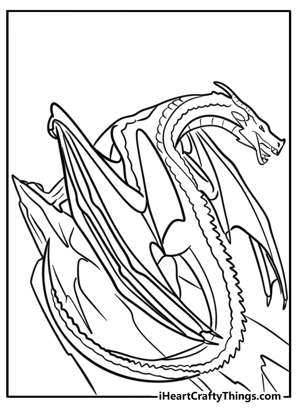 Wings of fire coloring pages skywing