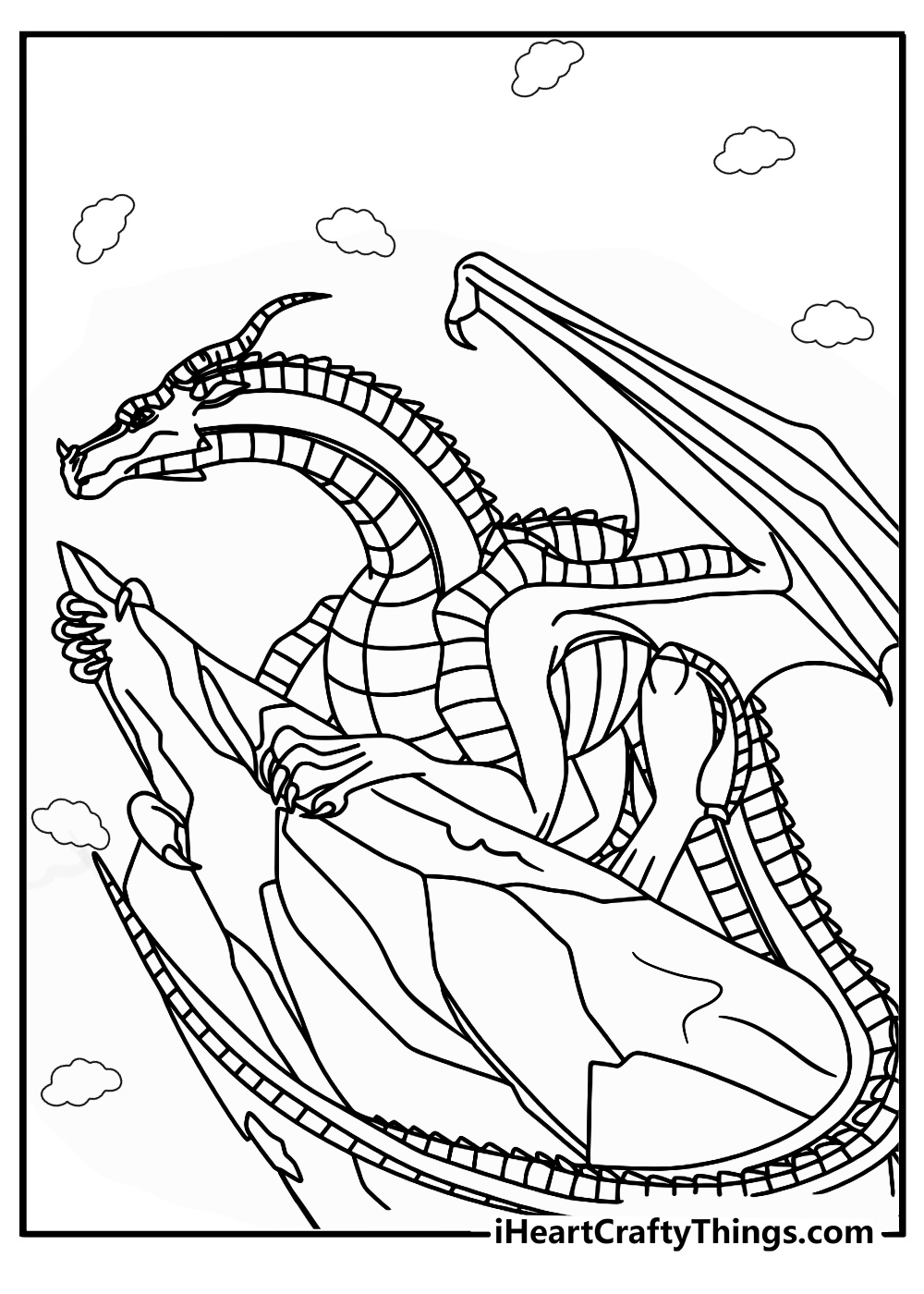 Wings of fire coloring pages