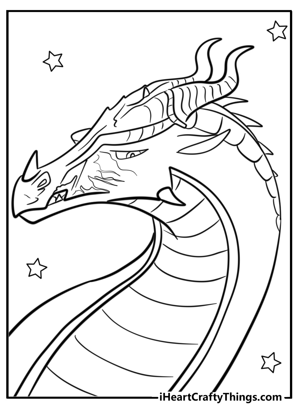 Wings of fire dragon coloring page