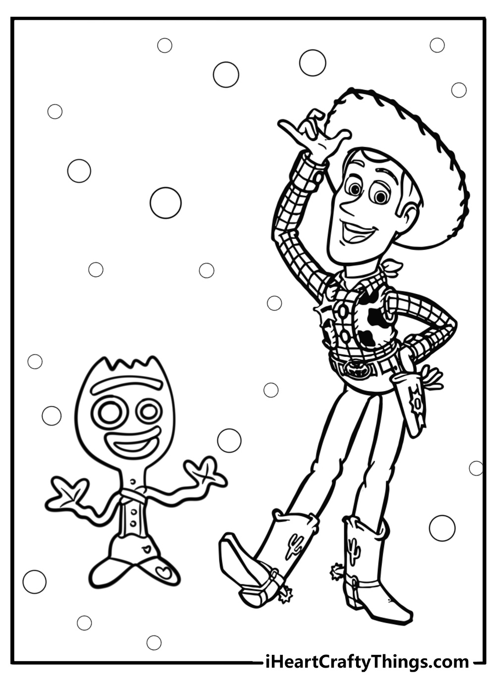 Woody coloring page