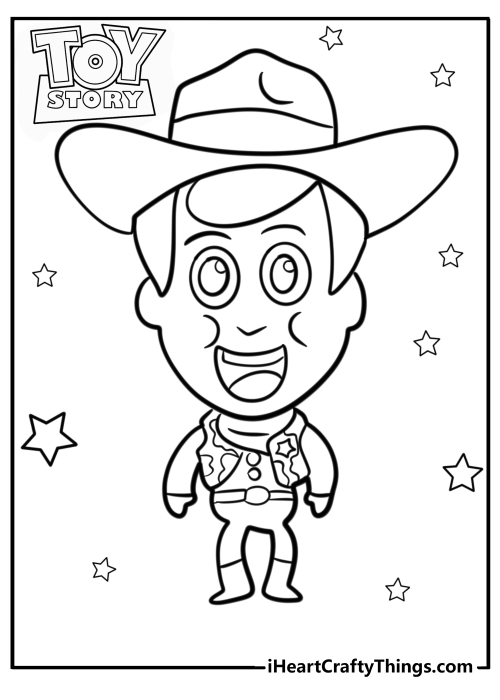 Woody toy story printable coloring pages