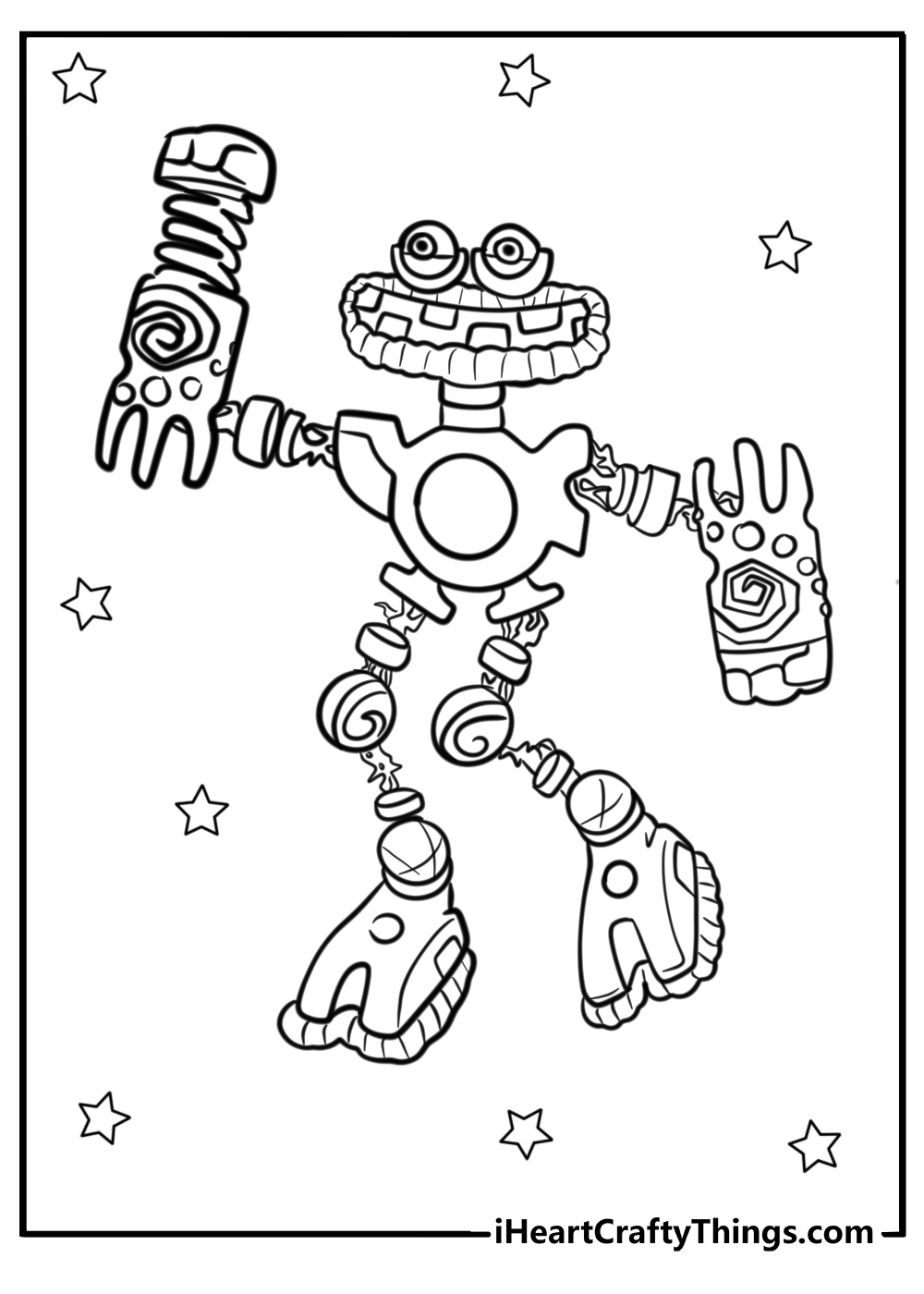 Wubbox coloring page