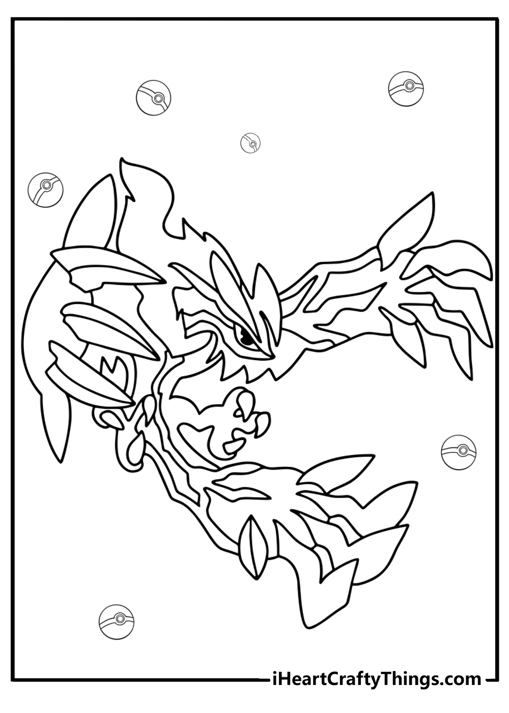 Yveltal coloring page