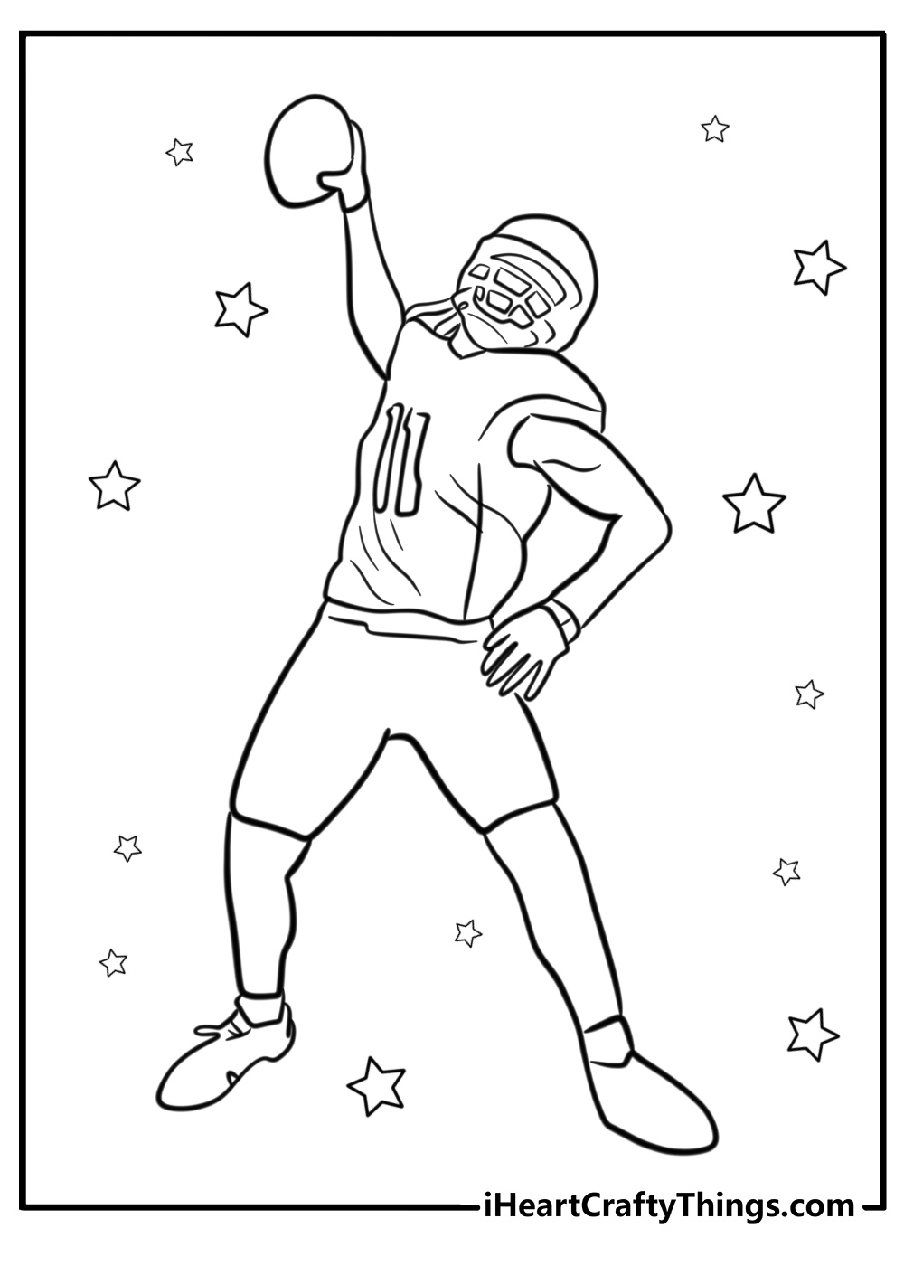 49ers football game scene detailed coloring page