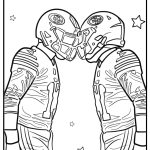 49ers touchdown celebration printable coloring sheet