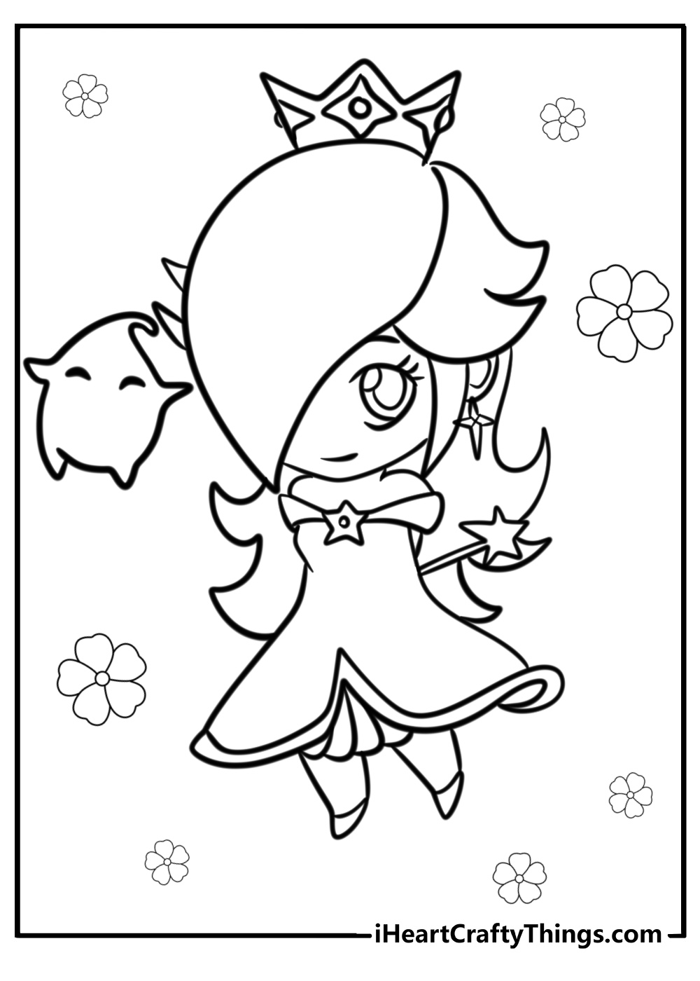 Baby rosalina coloring page