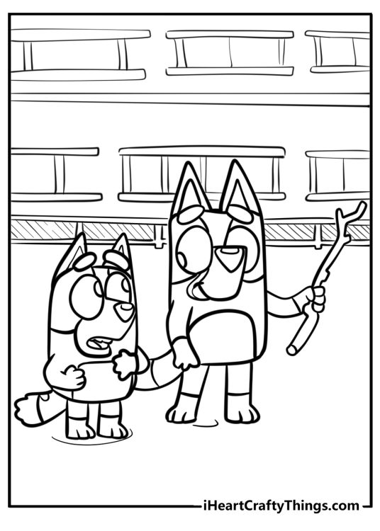 Bluey coloring pages