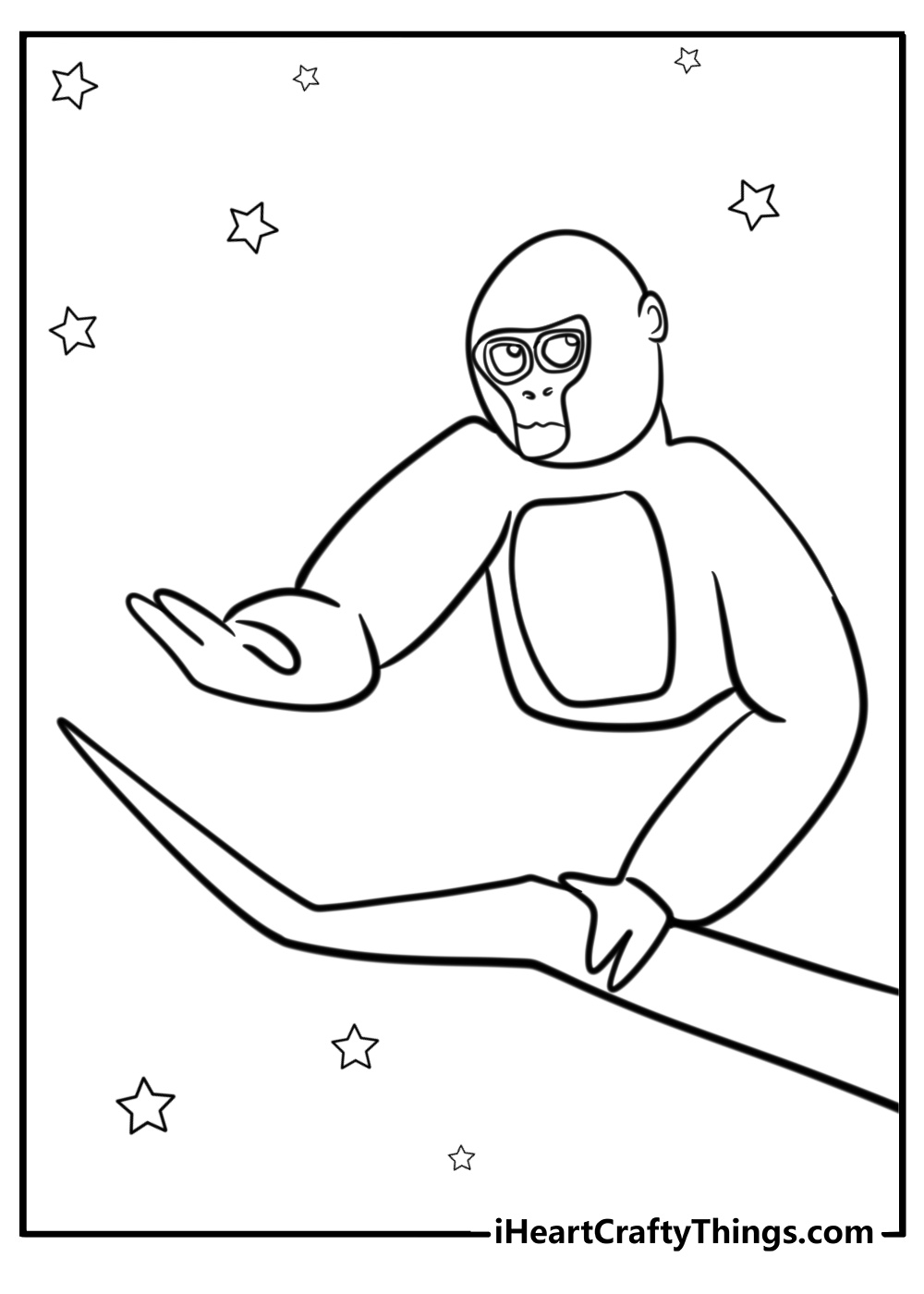 Branch hopping in gorilla tag fun coloring page