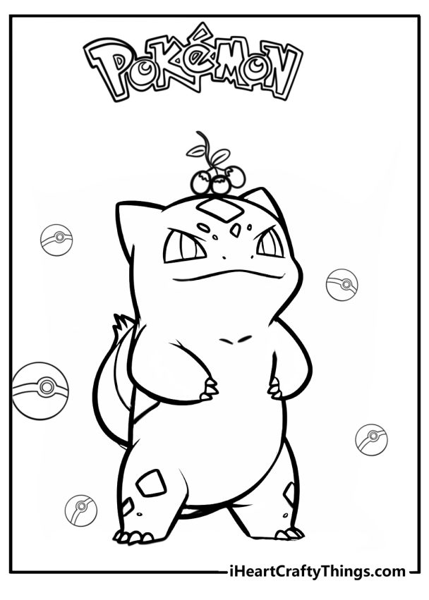 30 Bulbasaur Coloring Pages (Free PDF Printables For Fans)