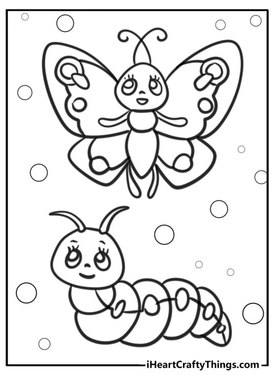 29 Caterpillar Coloring Pages